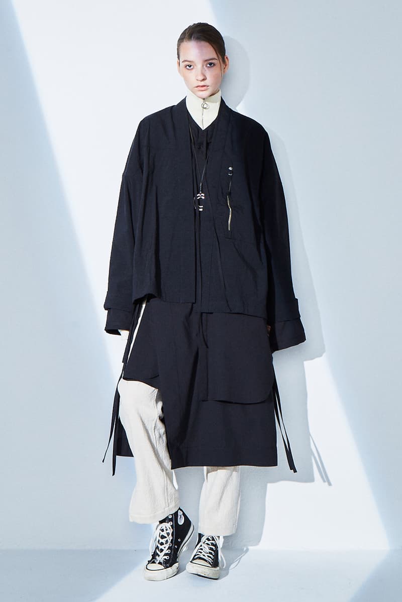 ANEI Fall/Winter 2020 Lookbook Collection Jackets Coats Trousers Blazers Knitwear T-shirts Shirts Black Blue White Gray Brown White Dresses Burnt Orange Scarves Yellow Green Bags