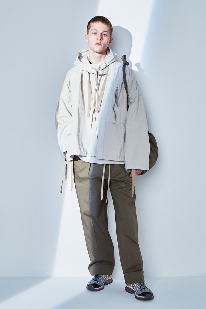 ANEI Fall/Winter 2020 Lookbook Collection Jackets Coats Trousers Blazers Knitwear T-shirts Shirts Black Blue White Gray Brown White Dresses Burnt Orange Scarves Yellow Green Bags