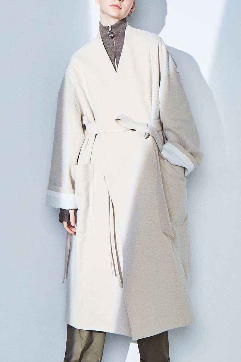 ANEI Fall/Winter 2020 Lookbook Collection Jackets Coats Trousers Blazers Knitwear T-shirts Shirts Black Blue White Gray Brown White Dresses Burnt Orange Scarves Yellow Green Bags