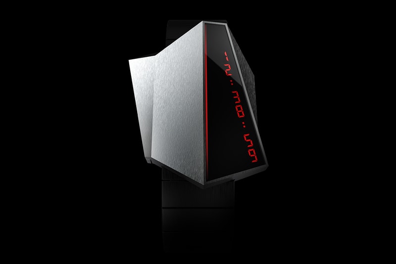Anicorn Announces Cybertruck Inspired Timepiece elon musk tesla cybertime watch accessory digital interface blade runner futuristic pledge crowdfunding Hong Kong