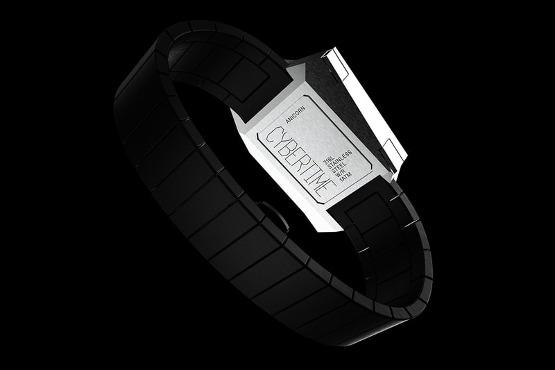 Anicorn Announces Cybertruck Inspired Timepiece elon musk tesla cybertime watch accessory digital interface blade runner futuristic pledge crowdfunding Hong Kong