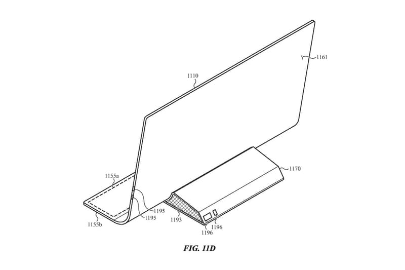 Apple Files for New Curved iMac Patent computer glass body built-in keyboard touchpad uspto