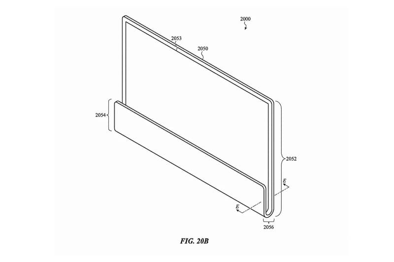 Apple Files for New Curved iMac Patent computer glass body built-in keyboard touchpad uspto