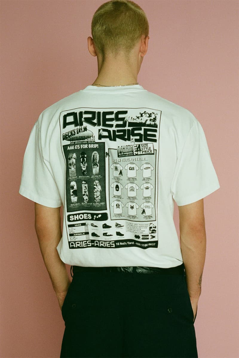 aries arise spring summer 2020 sofia prantera release information collection buy cop purchase hoodie jeans denim t-shirt tie dye tracksuits french graphics aidan cushway jake bisley