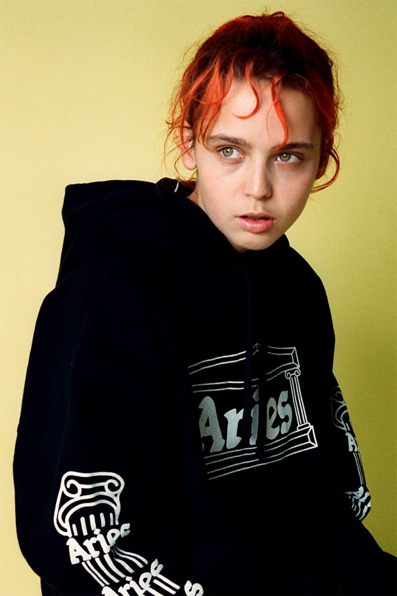 aries arise spring summer 2020 sofia prantera release information collection buy cop purchase hoodie jeans denim t-shirt tie dye tracksuits french graphics aidan cushway jake bisley
