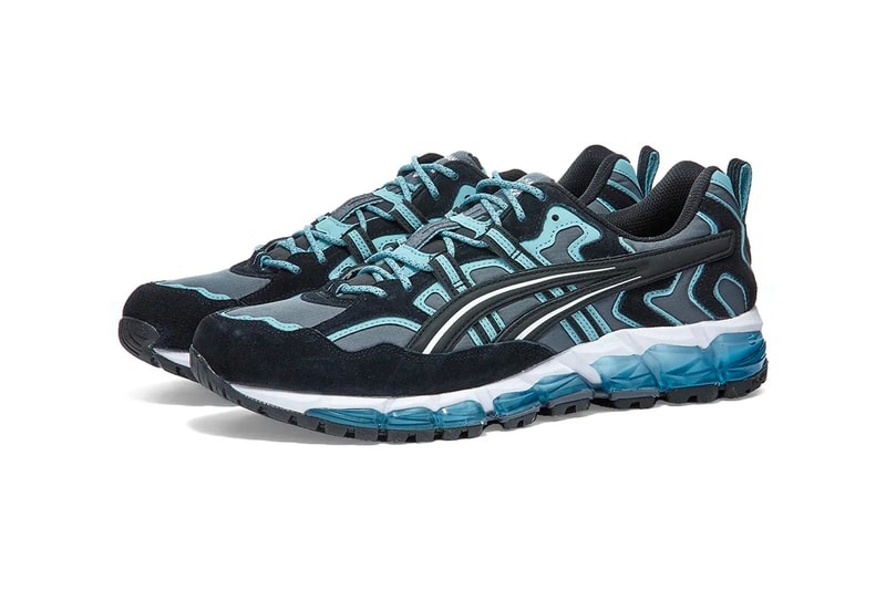 ASICS GEL Nandi 360 "Carrier Grey/Smoke Blue" Release Info 1021a190-021 drop info end buy now price blue gray 90s trail runner sneaker 