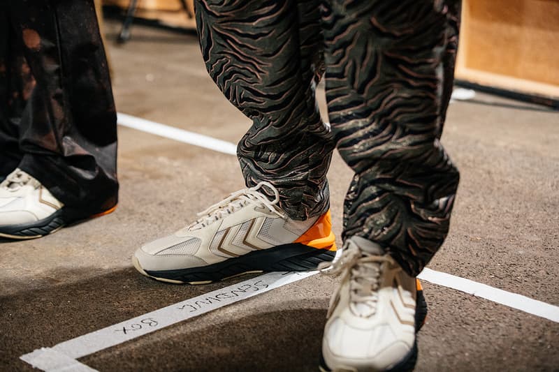 Astrid Andersen x hummel REACH LX London Fashion Week: Men's Fall/Winter 2020 FW20 Menswear Collaborative Sneaker Release Information Drop Backstage Shots Runway On Foot Danish Handball Heritage Vintage Design