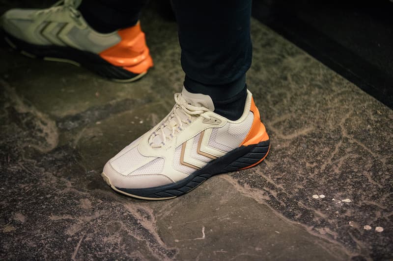 Astrid Andersen x hummel REACH LX London Fashion Week: Men's Fall/Winter 2020 FW20 Menswear Collaborative Sneaker Release Information Drop Backstage Shots Runway On Foot Danish Handball Heritage Vintage Design