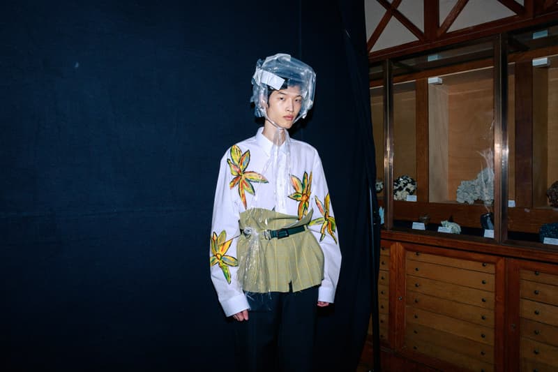 Backstage BOTTER Fall Winter 2020 2021 Paris Fashion rushemy botter lisi herrebrugh antwerp ecological eco friendly textile sustainable deconstructed nike air vapormax runway