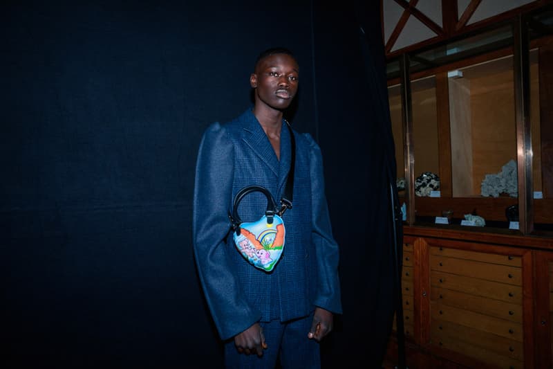 Backstage BOTTER Fall Winter 2020 2021 Paris Fashion rushemy botter lisi herrebrugh antwerp ecological eco friendly textile sustainable deconstructed nike air vapormax runway