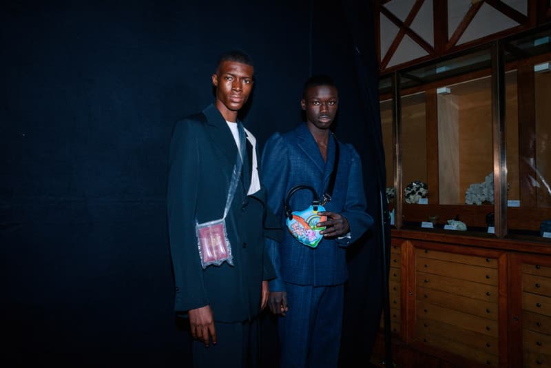 Backstage BOTTER Fall Winter 2020 2021 Paris Fashion rushemy botter lisi herrebrugh antwerp ecological eco friendly textile sustainable deconstructed nike air vapormax runway