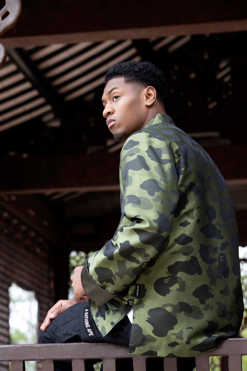 BAPE 1ST CAMO Brocade China Jacket Release Info a bathing ape Chinese new year cny releases green ape head