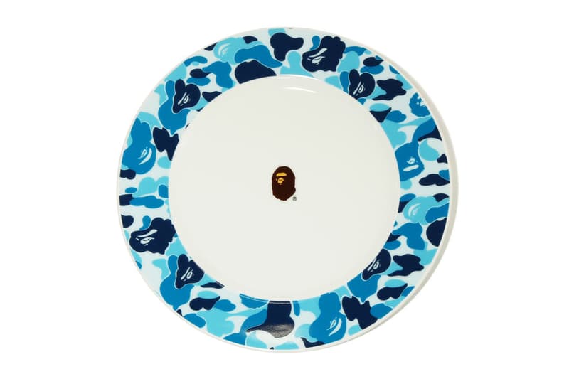 BAPE ABC CAMO Tableware a bathing ape accessories home accessories tea cups bowls place mats chopstick holders pink green blue