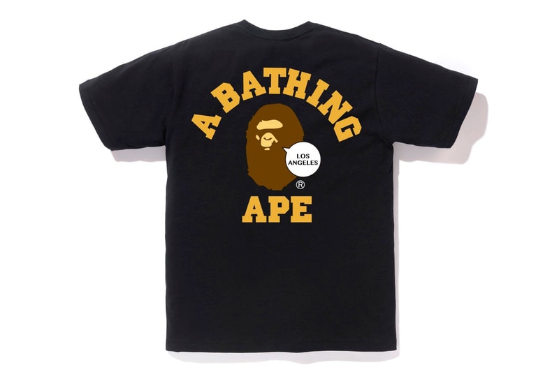 BAPE City-Specific T-Shirt Line a bathing ape fashion capitals hong kong tokyo new york los Angeles Baby Milo ape head abc camo print