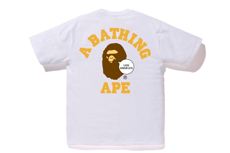 BAPE City-Specific T-Shirt Line a bathing ape fashion capitals hong kong tokyo new york los Angeles Baby Milo ape head abc camo print