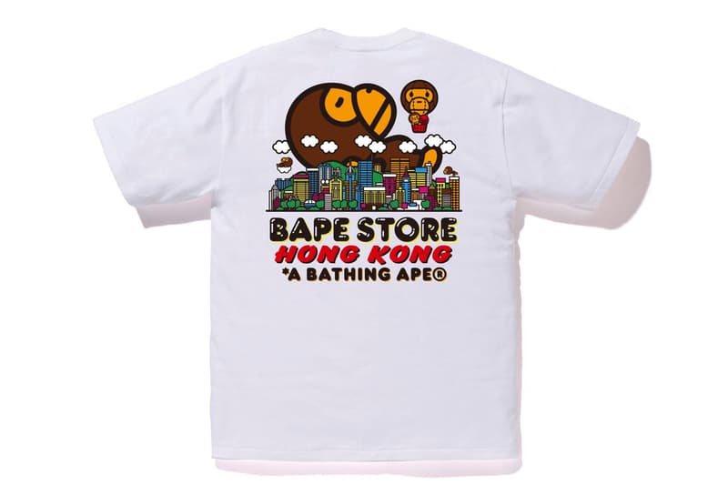 BAPE City-Specific T-Shirt Line a bathing ape fashion capitals hong kong tokyo new york los Angeles Baby Milo ape head abc camo print