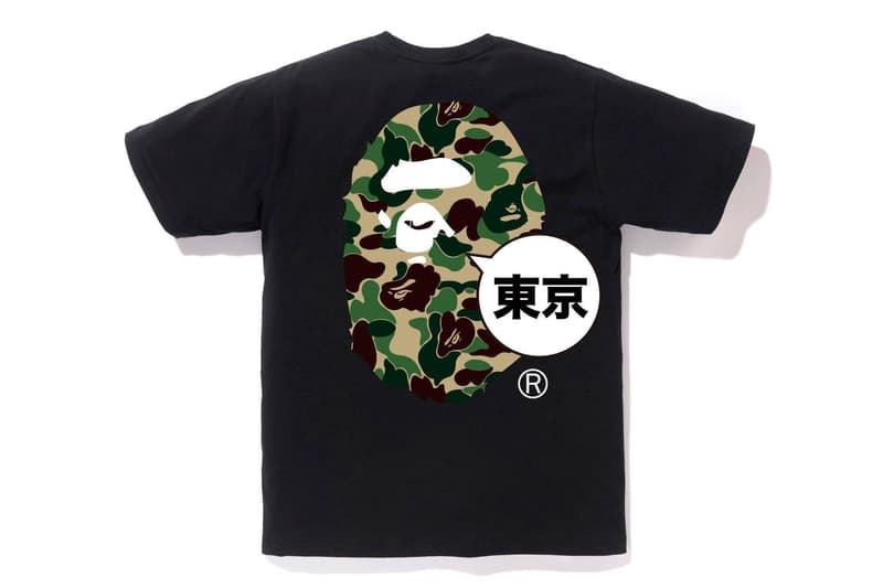 BAPE City-Specific T-Shirt Line a bathing ape fashion capitals hong kong tokyo new york los Angeles Baby Milo ape head abc camo print