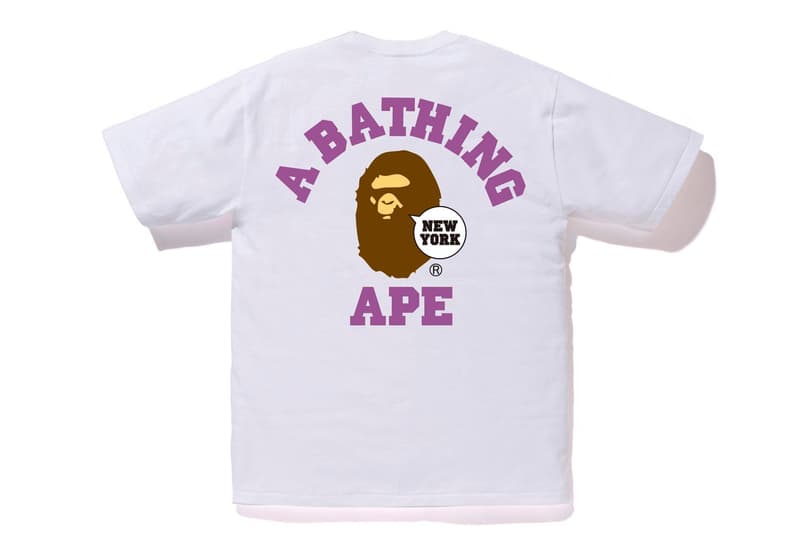 BAPE City-Specific T-Shirt Line a bathing ape fashion capitals hong kong tokyo new york los Angeles Baby Milo ape head abc camo print