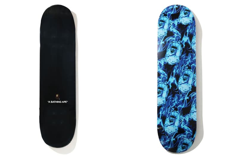 BAPE Introduces New Flame Pattern for SS20 a bathing ape spring summer 2020 hoodies pants skateboards skate decks