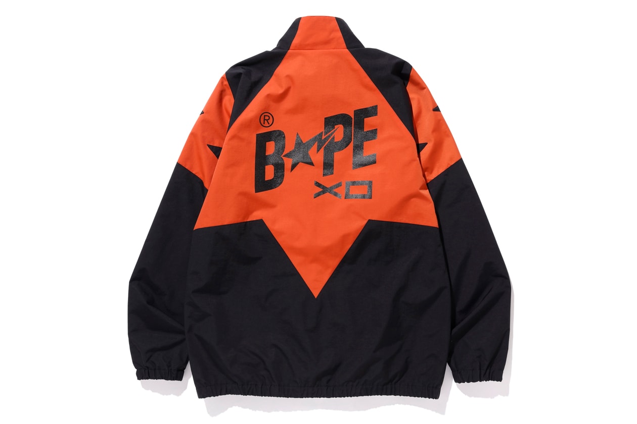 The Weeknd XO BAPE Second Capsule Collection Lookbook Release A Bathing Ape Metro Boomin La Mar Taylor Derek Wise 88Glam Info Date Buy Price Baby Milo T shirt Varsity Jacket Denim Hoodie Sweatpants Shark