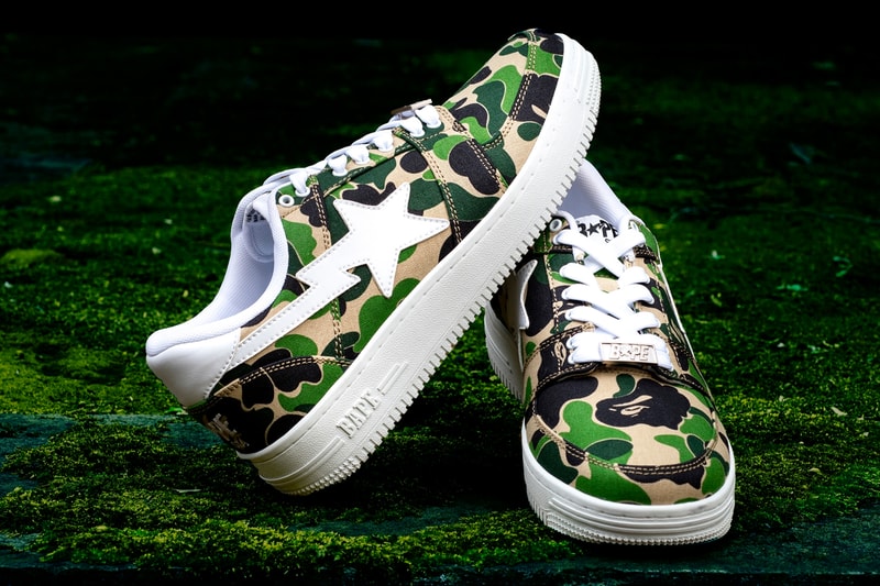 BAPE BAPESTA 20th Anniversary ABC CAMO Release Info Buy Price Blue Green Pink A Bathing Ape