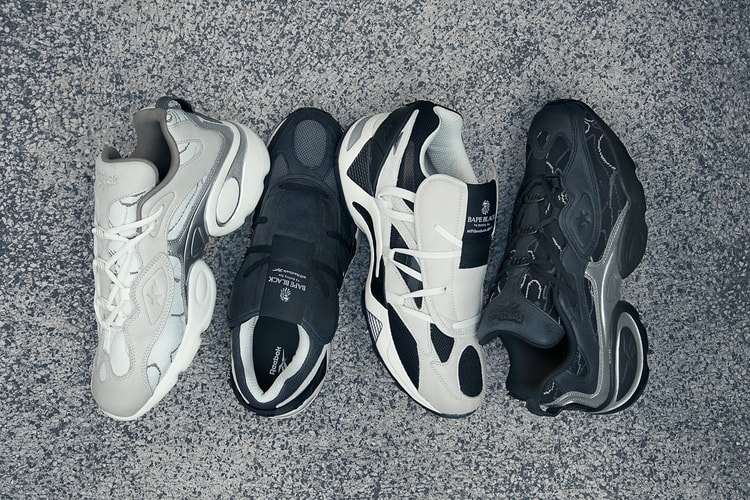 BAPE BLACK Revitalizes Two Classic Reebok Silhouettes in New Footwear Collab