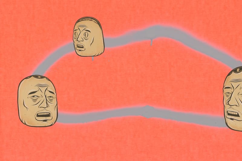 Barry McGee "Potato Sack Body" Exhibition Perrotin Tokyo Caricatures Paintings Heads