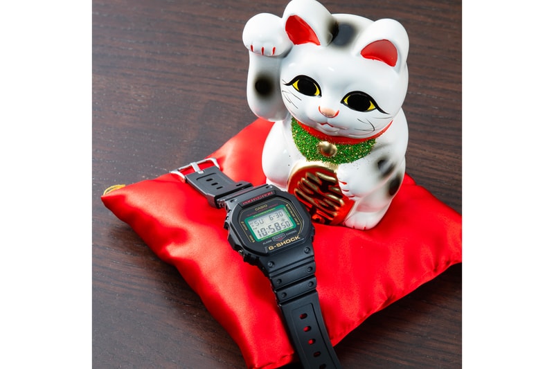 BlackEyePatch x Casio G-Shock "MANEKINEKO" Capsule  release info price details   DW-5600TMN-1JR GA-100TMN-1AJR 