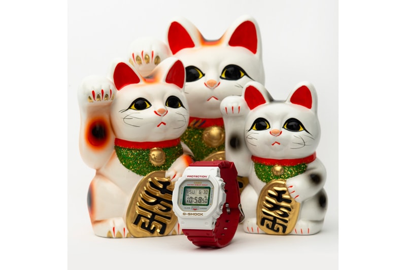 BlackEyePatch x Casio G-Shock "MANEKINEKO" Capsule  release info price details   DW-5600TMN-1JR GA-100TMN-1AJR 
