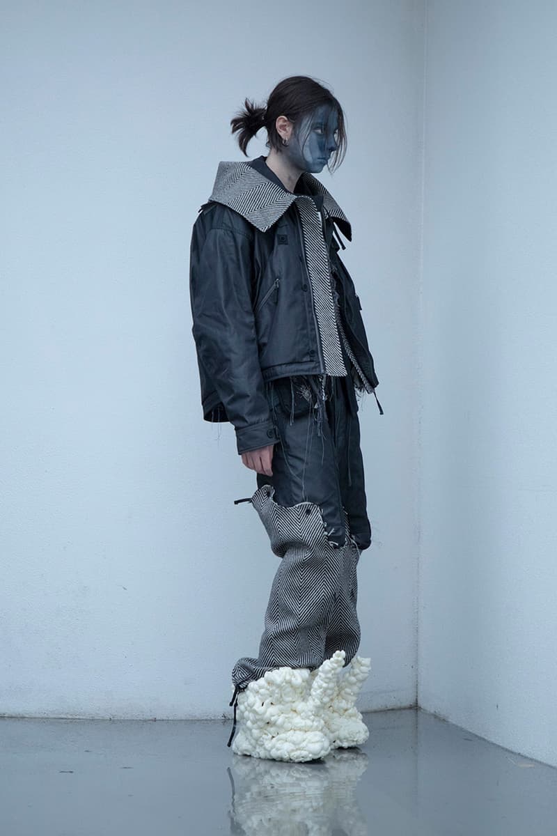 BLACKMERLE FW20 "A.C. 006" Collection Lookbook dystopian apocalyptic fashion terry shin editorials lookbook technical maximalism neo sci fi 