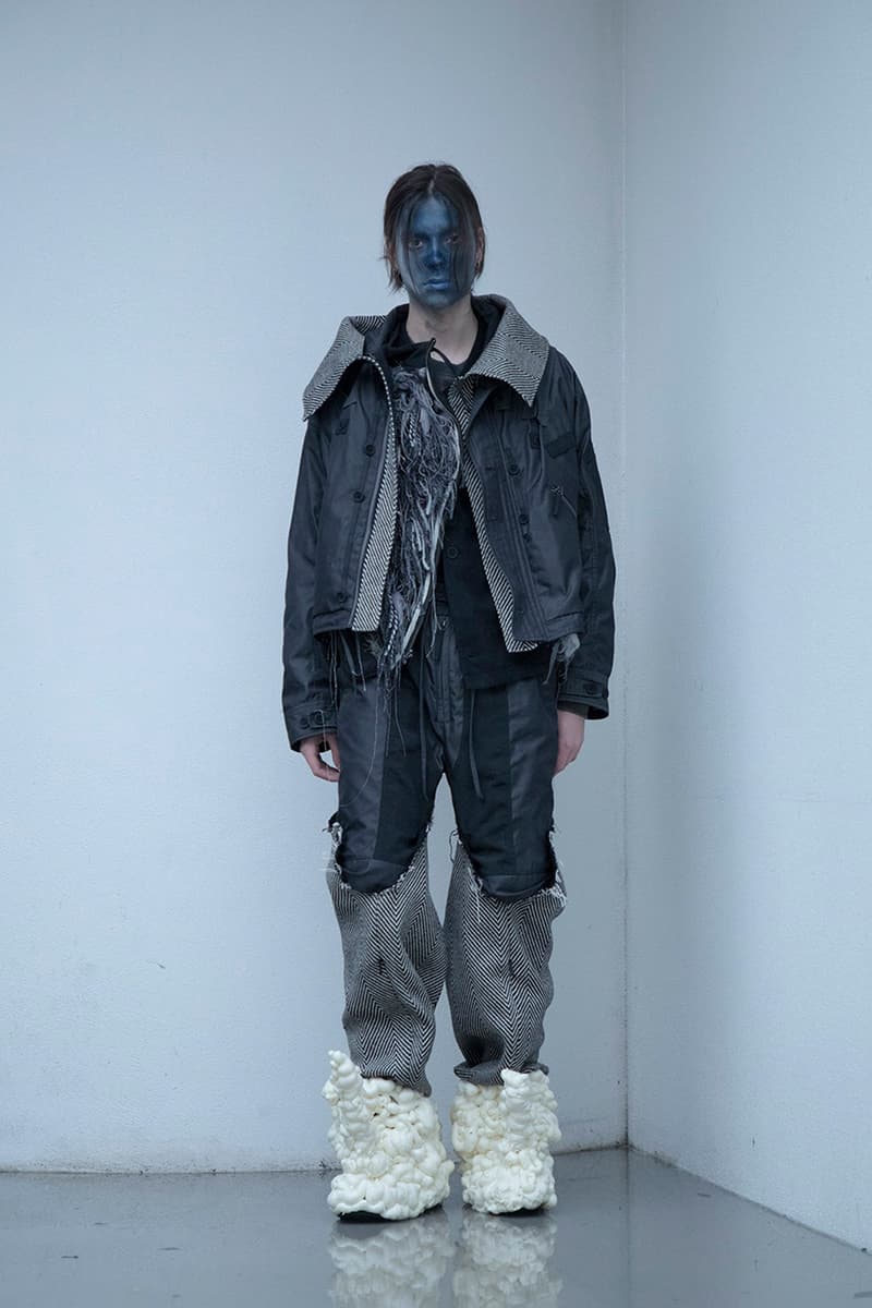 BLACKMERLE FW20 "A.C. 006" Collection Lookbook dystopian apocalyptic fashion terry shin editorials lookbook technical maximalism neo sci fi 