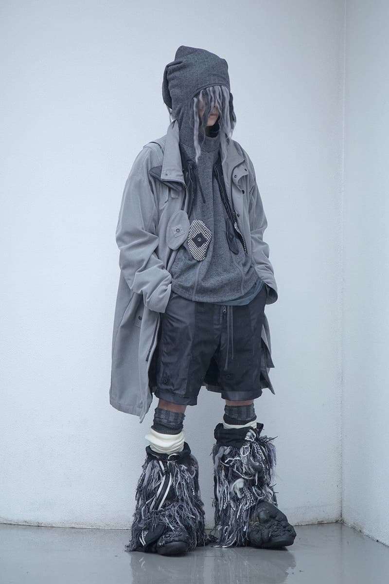 BLACKMERLE FW20 "A.C. 006" Collection Lookbook dystopian apocalyptic fashion terry shin editorials lookbook technical maximalism neo sci fi 