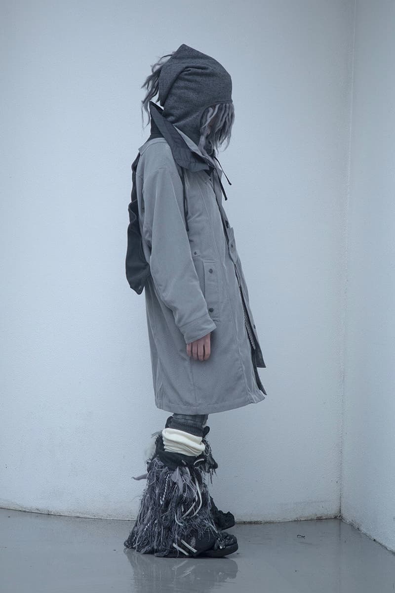 BLACKMERLE FW20 "A.C. 006" Collection Lookbook dystopian apocalyptic fashion terry shin editorials lookbook technical maximalism neo sci fi 