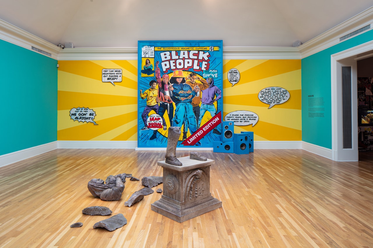 Brandan "BMike" Odums Exhibition Newcomb Art Museum "NOT Supposed 2-Be Here" Paintings Installations Sculpture 