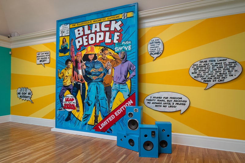 Brandan "BMike" Odums Exhibition Newcomb Art Museum "NOT Supposed 2-Be Here" Paintings Installations Sculpture 