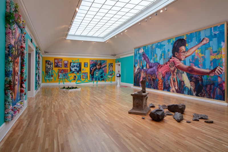 Brandan "BMike" Odums Exhibition Newcomb Art Museum "NOT Supposed 2-Be Here" Paintings Installations Sculpture 