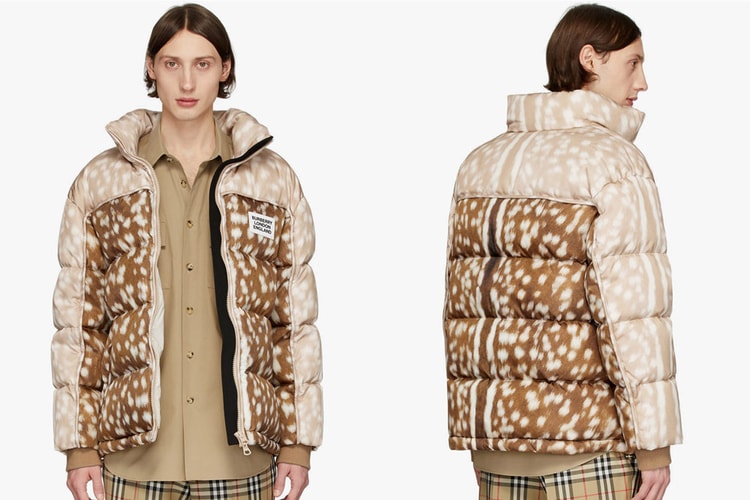 Burberry Delivers Recycled Nylon Jacket With Quirky "Bambi" Inspired Print