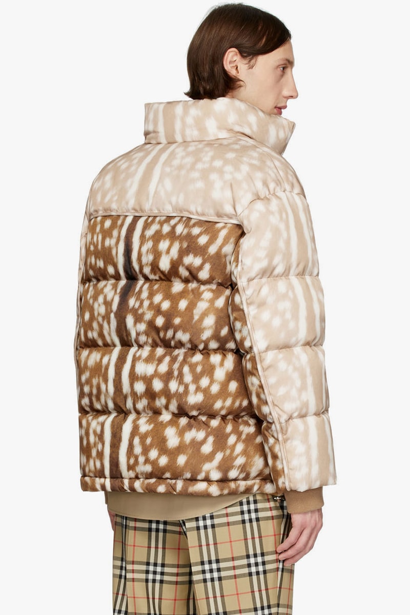 burberry beige down econyl barwick jacket recycled release brown 