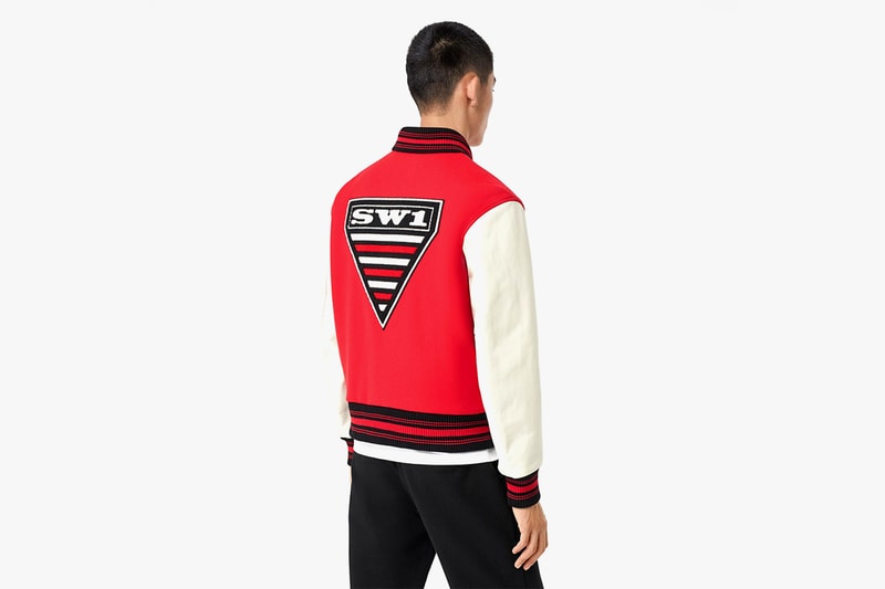 Burberry Contrast Sleeve Monogram Motif Wool Bomber Jacket Release harrods