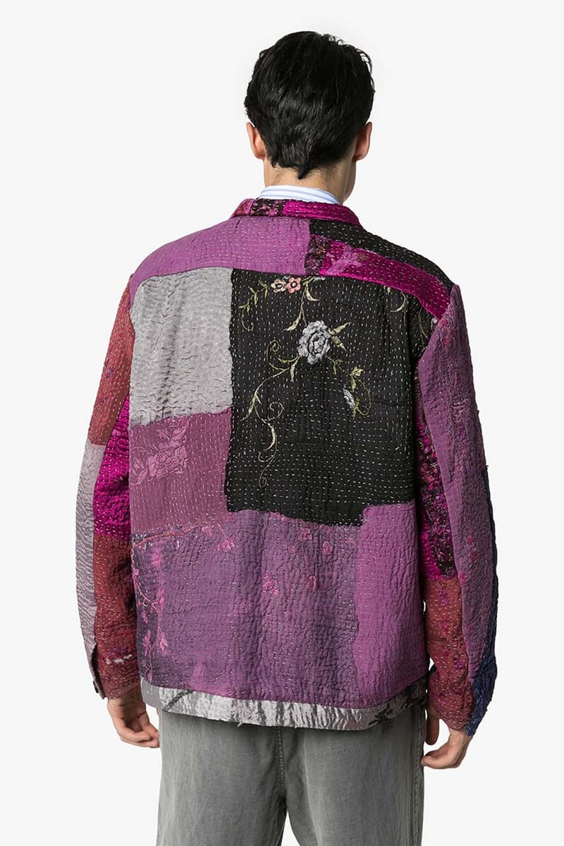 By Walid patchwork wool jacket - Multicolour