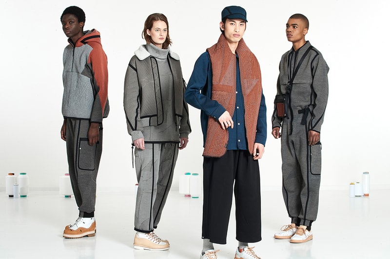 BYBORRE "Edition 7" FW20 Collection Lookbook techwear technical apparel custom textiles knit fall/winter 2020 dutch artist erosie Waffle™ knit Textile Development Kit™