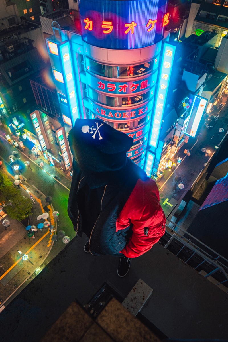 C2H4 mastermind WORLD Made by Alpha Industries Capsule Collection Bomber Jacket Hoodie T-shirt Pants Pink Orange Red