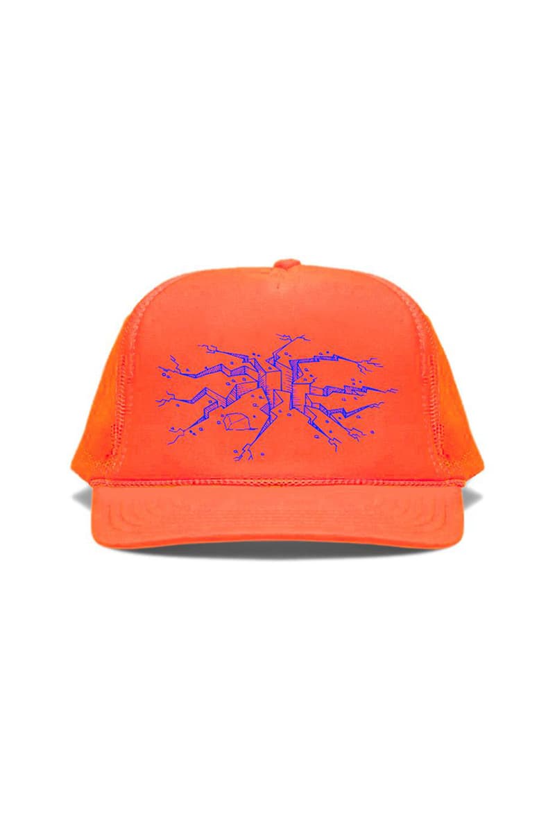 Canary Yellow x VAA + AMO 2B & Cracks 2A Fluorescent Orange Caps Virgil Abloh Limited Edition Release Information Foam Base Mesh Drop Cop