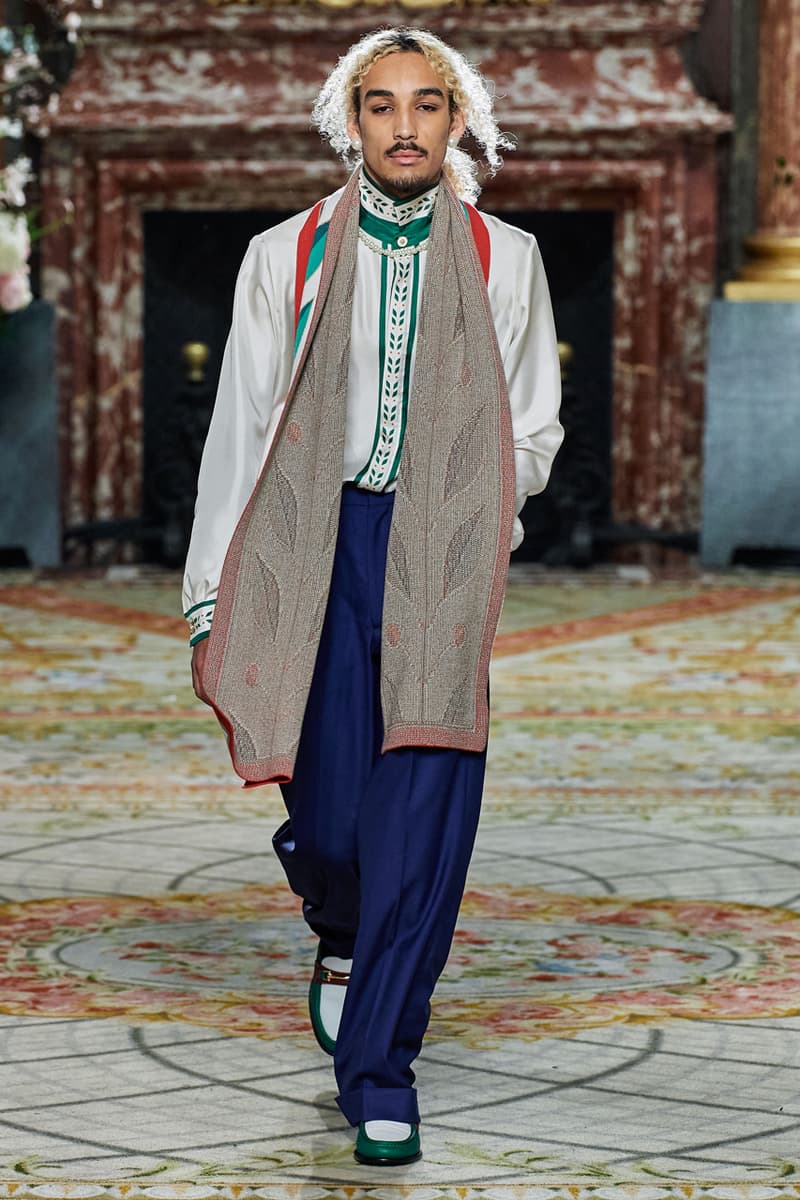 casablanca fall winter 2020 fw20 mens runway show collection paris fashion week creative director charaf tajer idealism theme