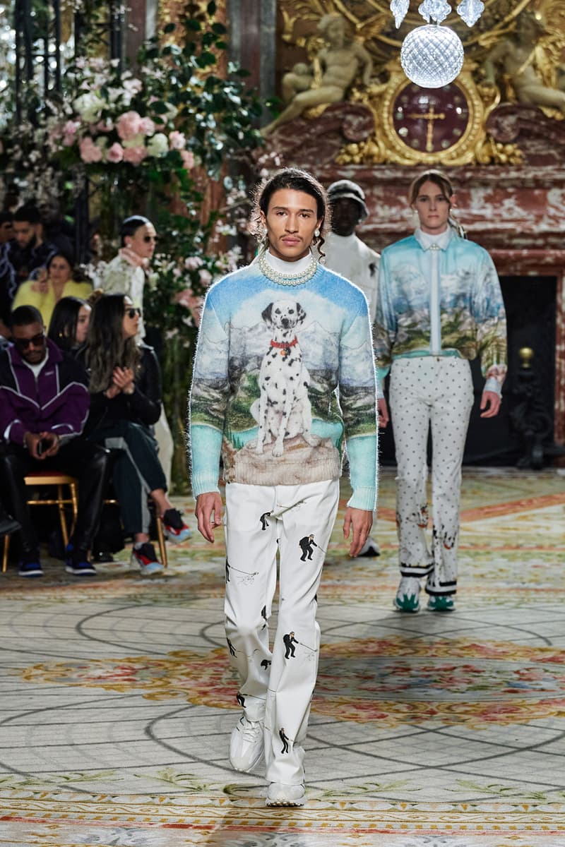 casablanca fall winter 2020 fw20 mens runway show collection paris fashion week creative director charaf tajer idealism theme