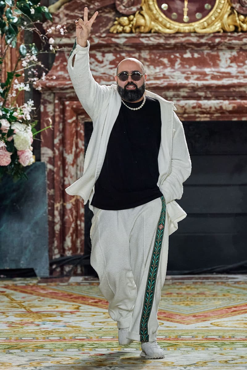 casablanca fall winter 2020 fw20 mens runway show collection paris fashion week creative director charaf tajer idealism theme