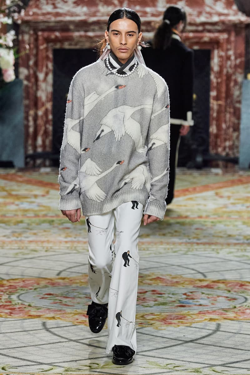 casablanca fall winter 2020 fw20 mens runway show collection paris fashion week creative director charaf tajer idealism theme