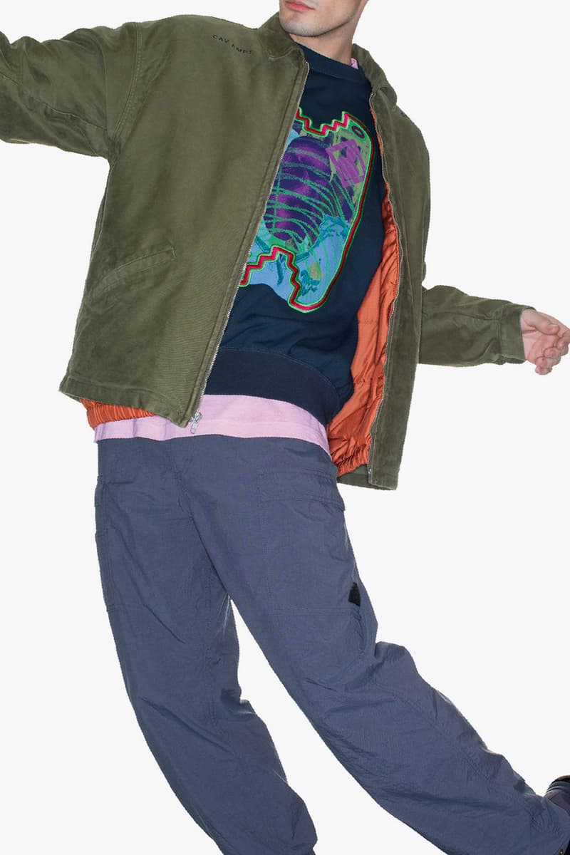 Cav Empt Spring Summer 2020 Lookbook sk8thing toby feltwell c e ss20 graphics tokyo streetwear sweaters crewnecks jackets layers digital british uk movement essentials fleece utilitarian