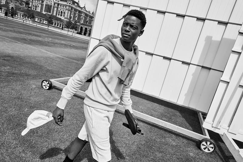 Champion Reverse Weave Premium Spring/Summer 2020 Lookbook SS20 Collection Sporting Heritage Classic Sweats Collegiate Basketball Tracksuits Fleece Swimwear Menswear Womenswear