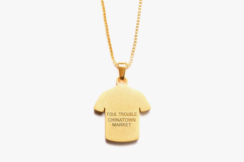 chinatown market foul trouble tshirt t shirt chain pendant drop 